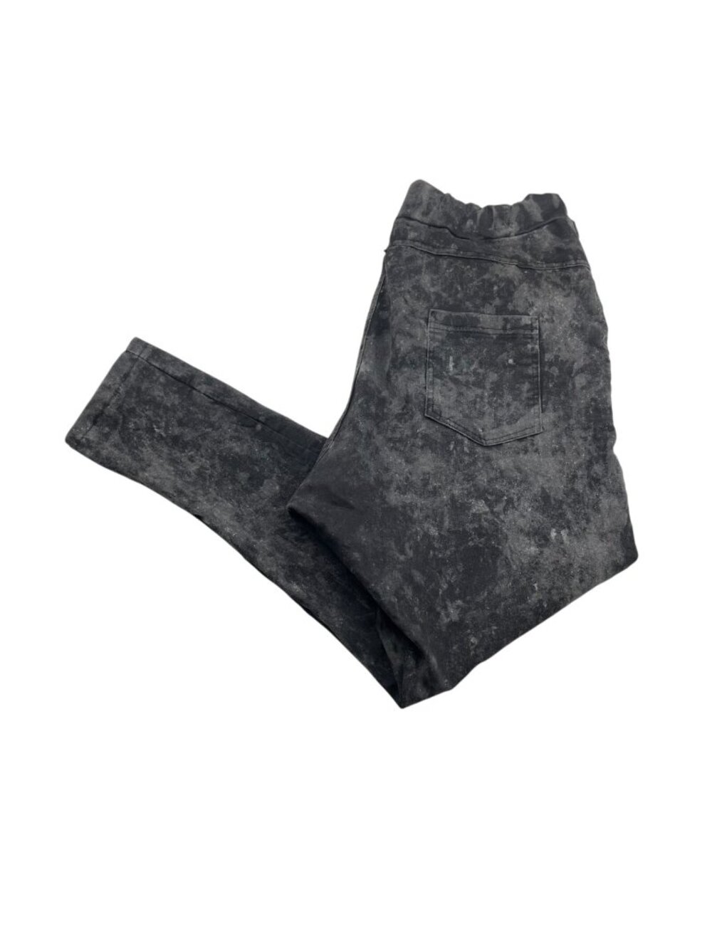 Nicci Women's Drawstring Waist Drop Crotch Harem Pants Gray/Black • Italy • M/L